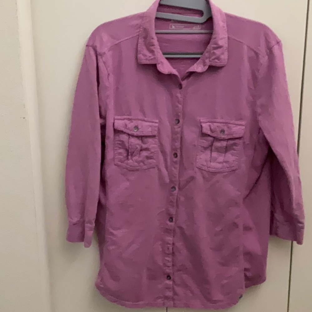 Rose Color Eddie Bauer Shirt Sz XL
